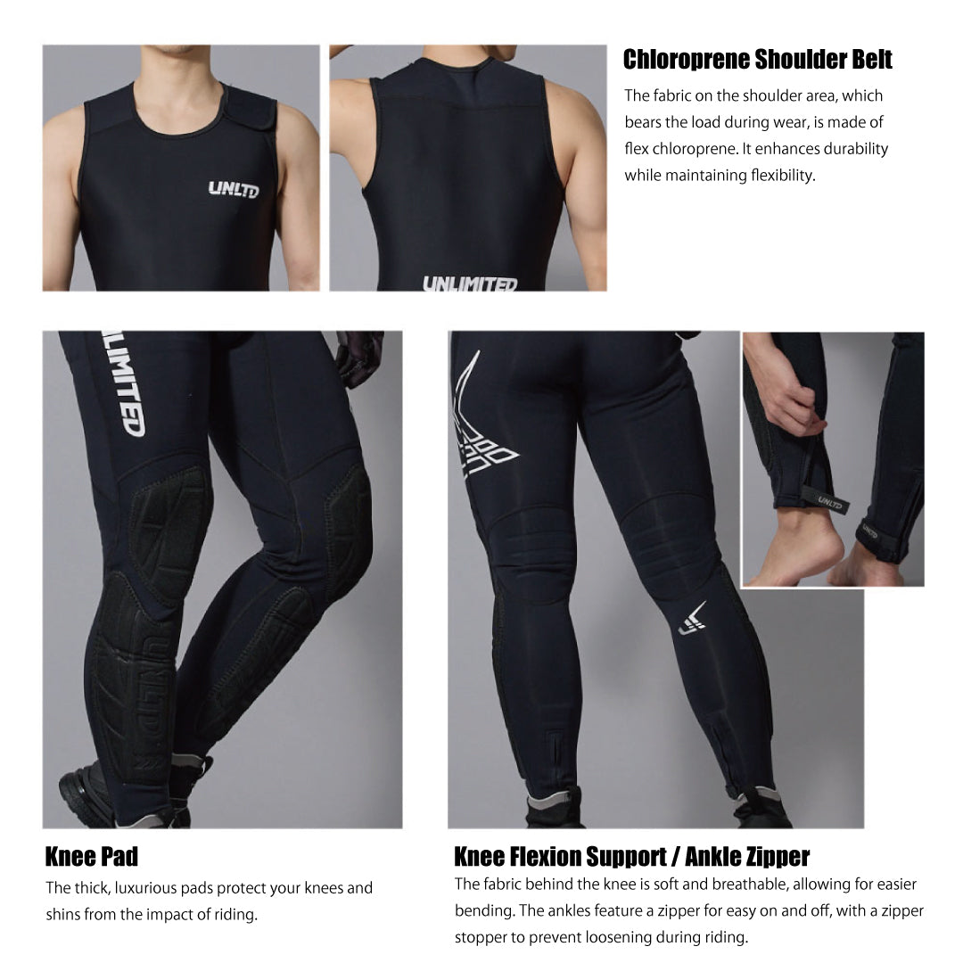 Hybrid Wetsuit John - Pink