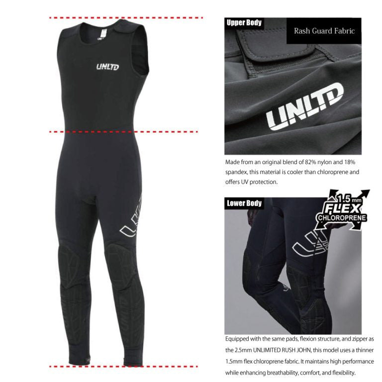 Hybrid Wetsuit John - Red