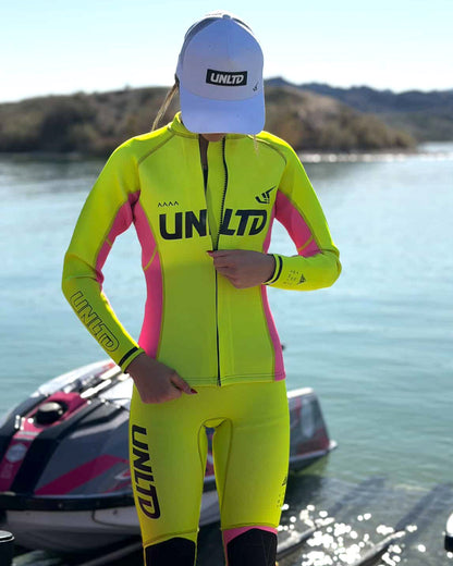 Flead Wet Jacket - Yellow/Pink