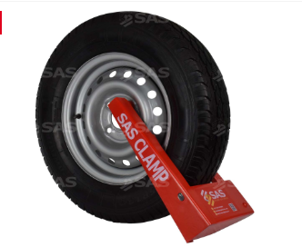 SAS HD1 Heavy-Duty wheelclamp for steel wheels in plastic case