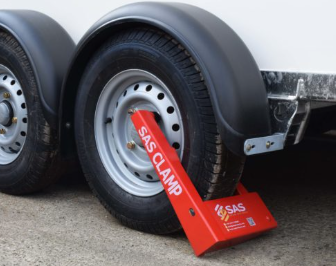 SAS HD1 Heavy-Duty wheelclamp for steel wheels in plastic case